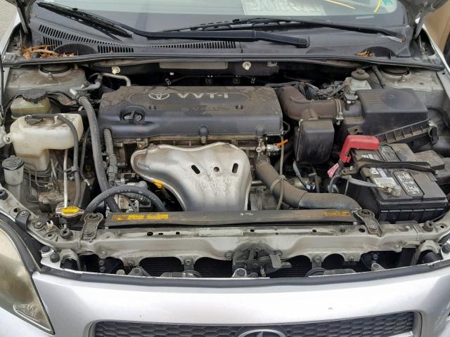 JTKDE177670204901 - 2007 TOYOTA SCION TC ვერცხლისფერი ფოტო 7