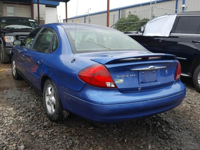 1FAFP55S53A105649 - 2003 FORD TAURUS SES BLUE photo 3