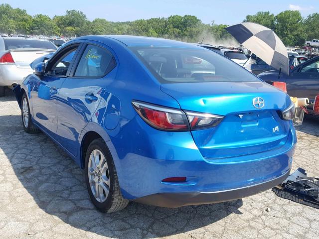 3MYDLBZV0GY139887 - 2016 TOYOTA SCION IA BLUE photo 3