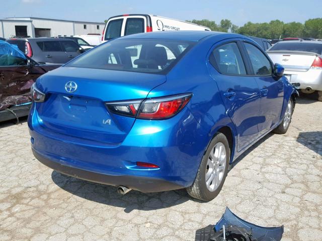 3MYDLBZV0GY139887 - 2016 TOYOTA SCION IA BLUE photo 4