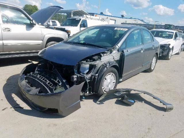 JHMFA36289S013841 - 2009 HONDA CIVIC HYBR SILVER photo 2