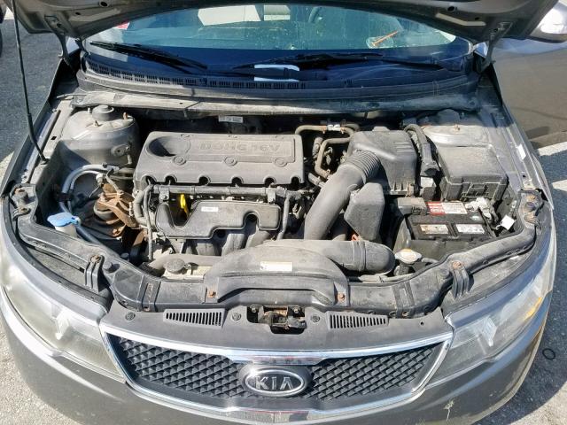 KNAFU4A22A5244403 - 2010 KIA FORTE EX GRAY photo 7