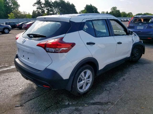 3N1CP5CU6JL516889 - 2018 NISSAN KICKS S WHITE photo 4