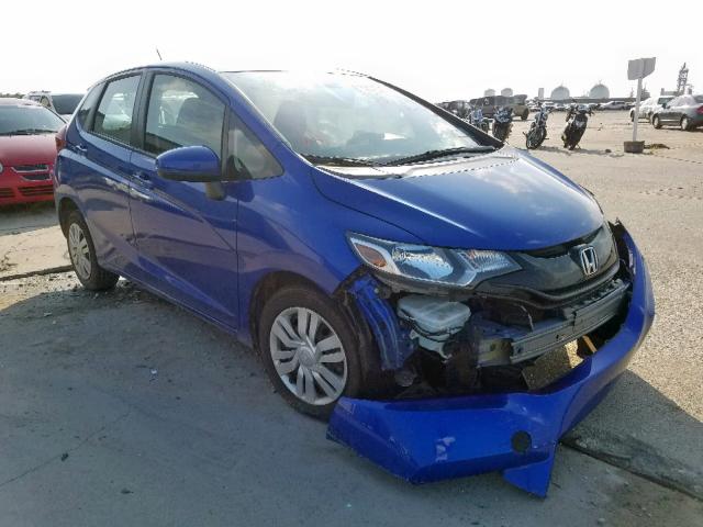 3HGGK5H57HM705605 - 2017 HONDA FIT LX BLUE photo 1