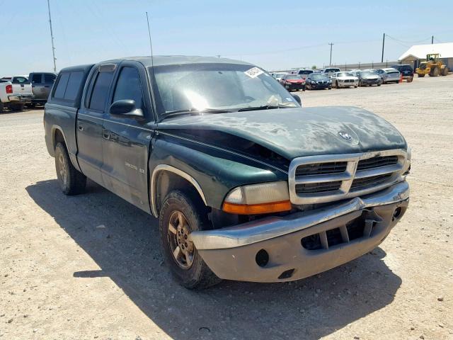 1B7GL2AX71S226507 - 2001 DODGE DAKOTA QUA GREEN photo 1