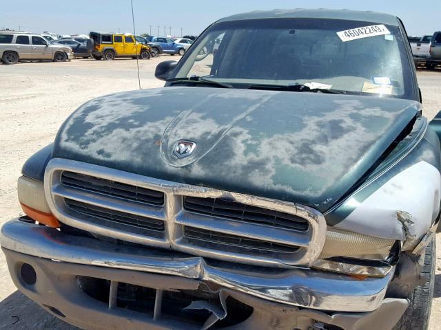 1B7GL2AX71S226507 - 2001 DODGE DAKOTA QUA GREEN photo 7