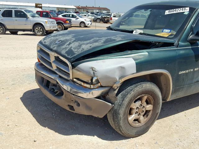 1B7GL2AX71S226507 - 2001 DODGE DAKOTA QUA GREEN photo 9