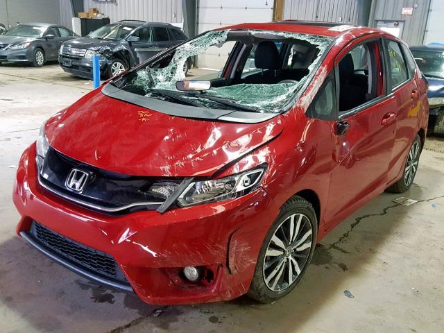 3HGGK5H70GM704666 - 2016 HONDA FIT EX RED photo 2