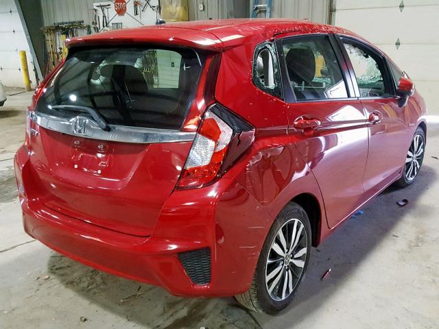 3HGGK5H70GM704666 - 2016 HONDA FIT EX RED photo 4