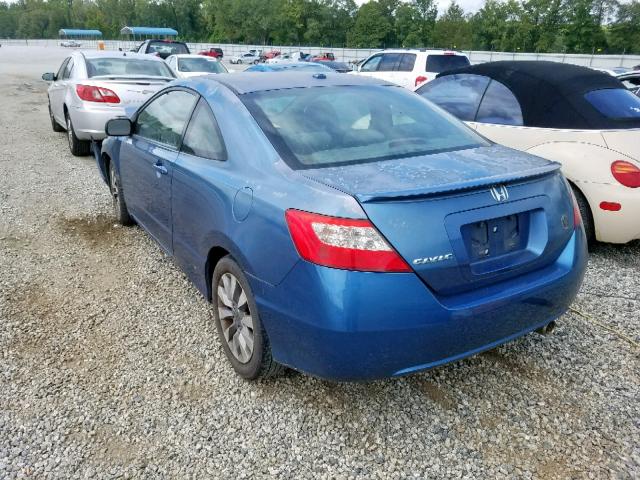 2HGFG12999H526385 - 2009 HONDA CIVIC EXL 蓝色 照片 3