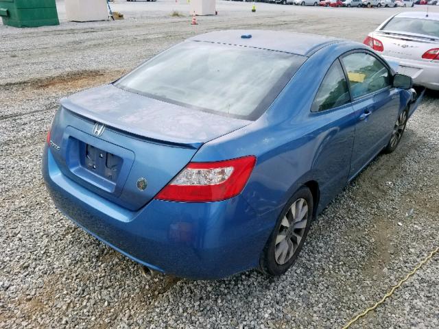 2HGFG12999H526385 - 2009 HONDA CIVIC EXL 蓝色 照片 4