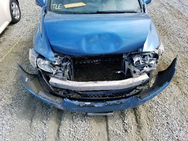2HGFG12999H526385 - 2009 HONDA CIVIC EXL 蓝色 照片 7