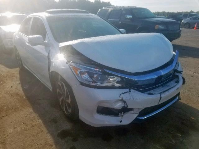 1HGCR2F84HA105353 - 2017 HONDA ACCORD EXL WHITE photo 1