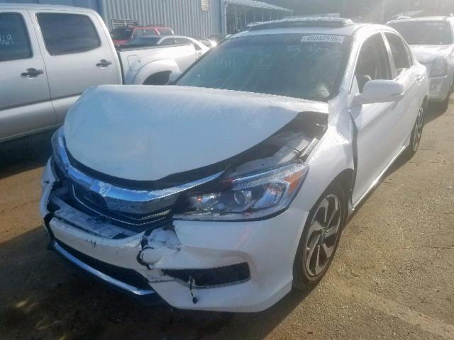 1HGCR2F84HA105353 - 2017 HONDA ACCORD EXL WHITE photo 2