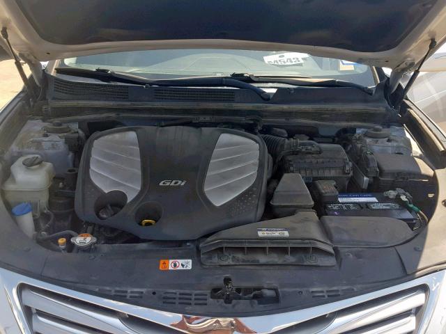 KMHFH4JG8CA156786 - 2012 HYUNDAI AZERA GLS SILVER photo 7