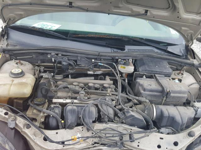 1FAHP34N67W242844 - 2007 FORD FOCUS ZX4 TAN photo 7