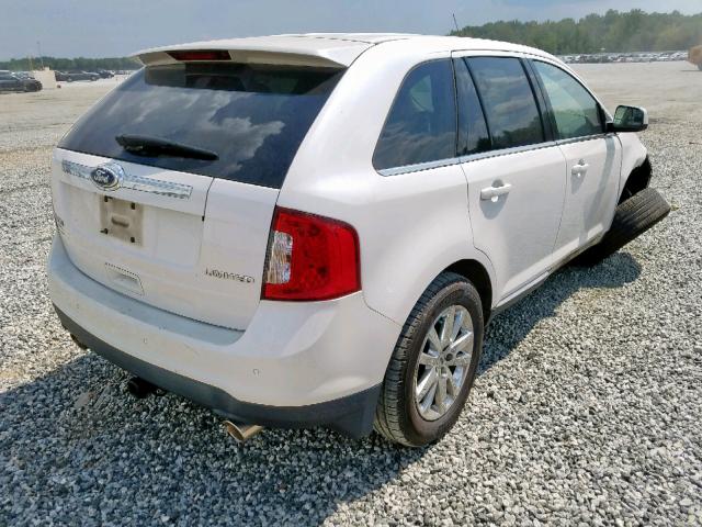 2FMDK3KCXBBA18197 - 2011 FORD EDGE LIMIT WHITE photo 4