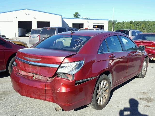 1C3CCBBB2EN118015 - 2014 CHRYSLER 200 TOURIN RED photo 4