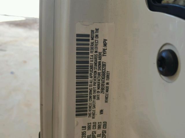 ZFBERFATXG6B32817 - 2016 RAM PROMASTER 白色 照片 10