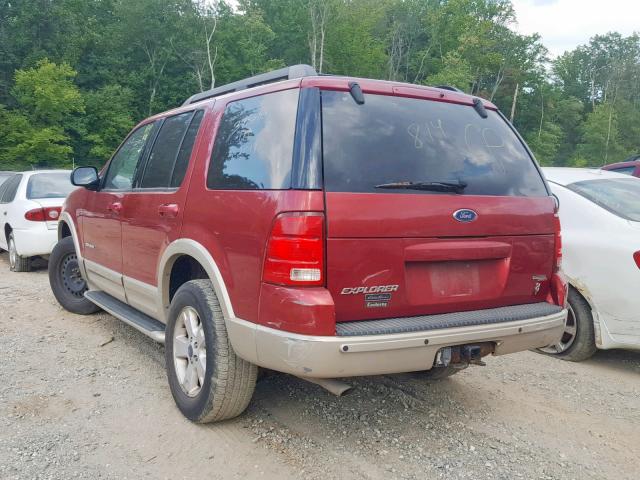 1FMDU74W55UB03147 - 2005 FORD EXPLORER E RED photo 3