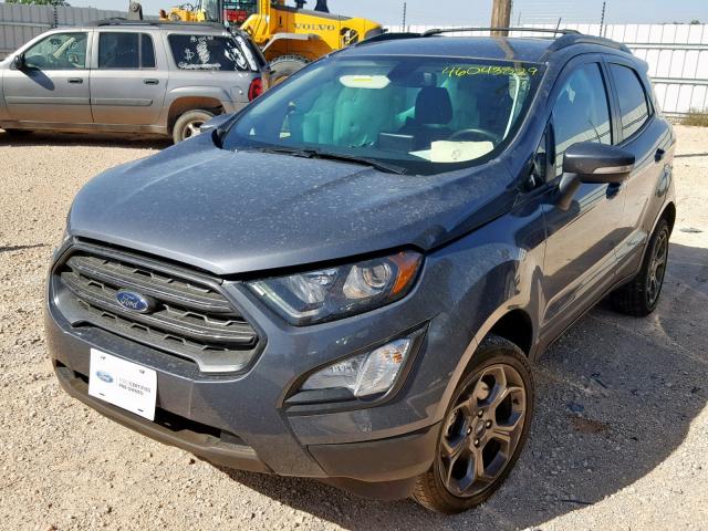 MAJ6P1CL6JC169642 - 2018 FORD ECOSPORT S CHARCOAL photo 2