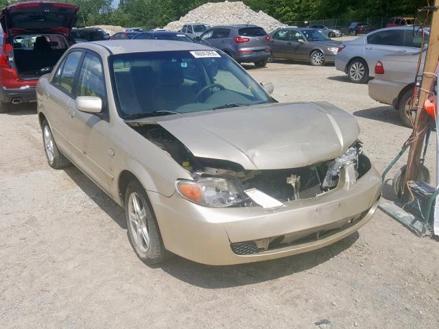 JM1BJ225430137957 - 2003 MAZDA PROTEGE DX TAN photo 1