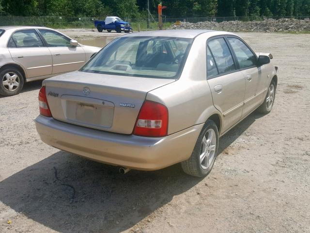 JM1BJ225430137957 - 2003 MAZDA PROTEGE DX TAN photo 4