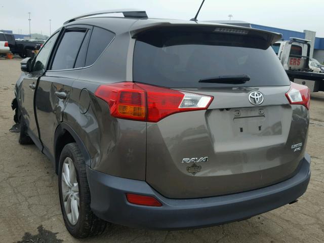 JTMDFREV1D5013096 - 2013 TOYOTA RAV4 LIMIT TAN photo 3