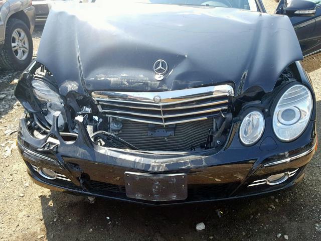 WDBUF72X47A998238 - 2007 MERCEDES-BENZ E 550 BLACK photo 7