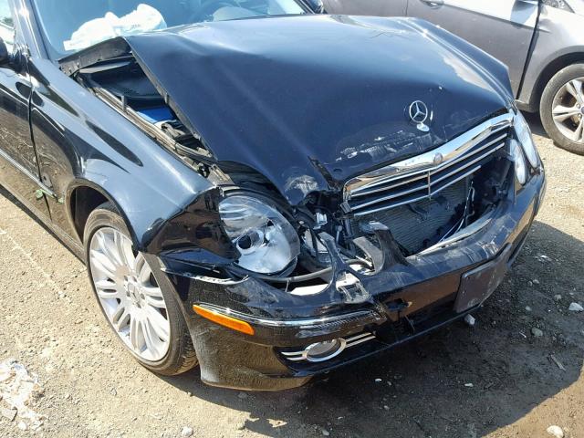 WDBUF72X47A998238 - 2007 MERCEDES-BENZ E 550 BLACK photo 9