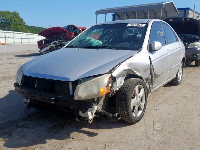 KNAFE121685020272 - 2008 KIA SPECTRA EX SILVER photo 2