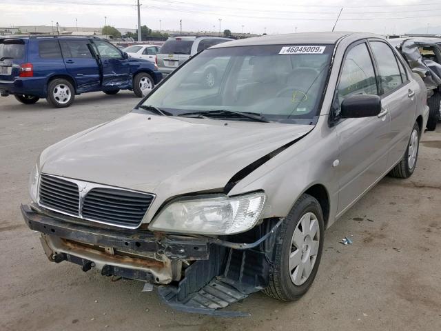 JA3AJ26E73U074317 - 2003 MITSUBISHI LANCER ES TAN photo 2