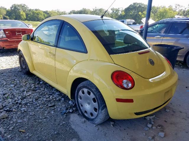 3VWPW3AG0AM017435 - 2010 VOLKSWAGEN NEW BEETLE ყვითელი ფოტო 3