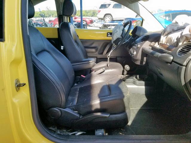 3VWPW3AG0AM017435 - 2010 VOLKSWAGEN NEW BEETLE ყვითელი ფოტო 5