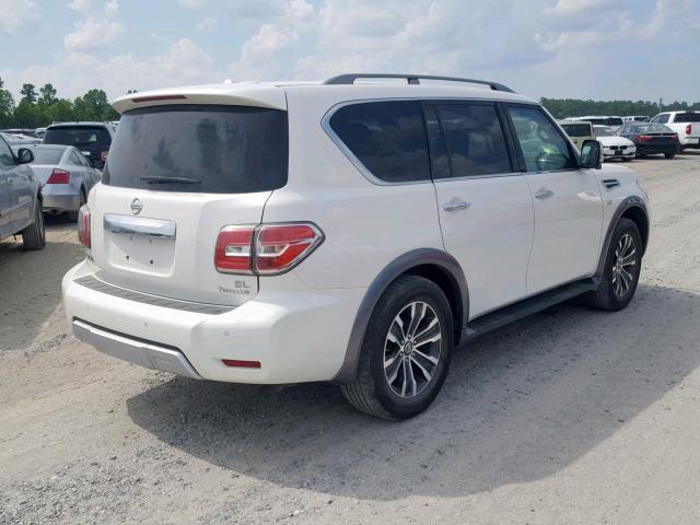 JN8AY2ND9H9003592 - 2017 NISSAN ARMADA SV WHITE photo 4