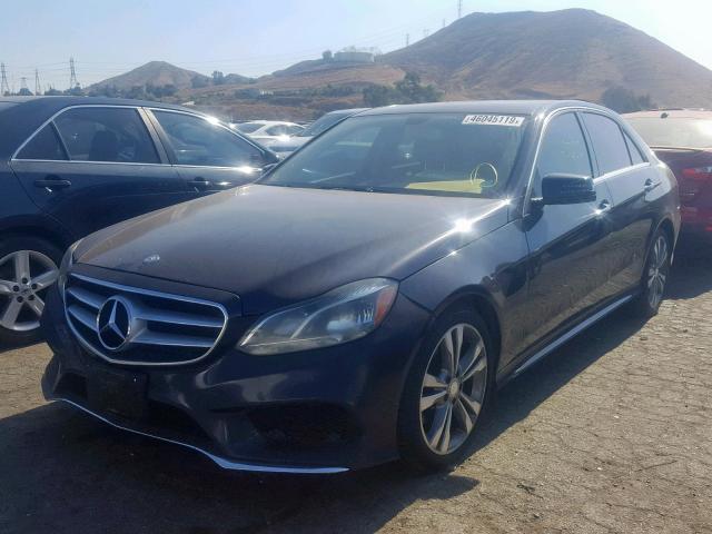 WDDHF5KB4EA893293 - 2014 MERCEDES-BENZ E 350 BLACK photo 2