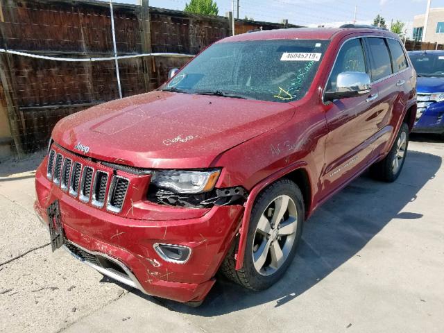 1C4RJFCG4EC247026 - 2014 JEEP GRAND CHER RED photo 2