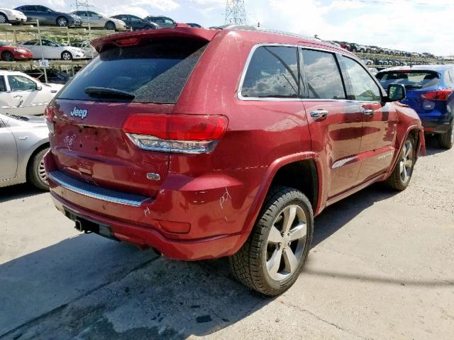 1C4RJFCG4EC247026 - 2014 JEEP GRAND CHER RED photo 4