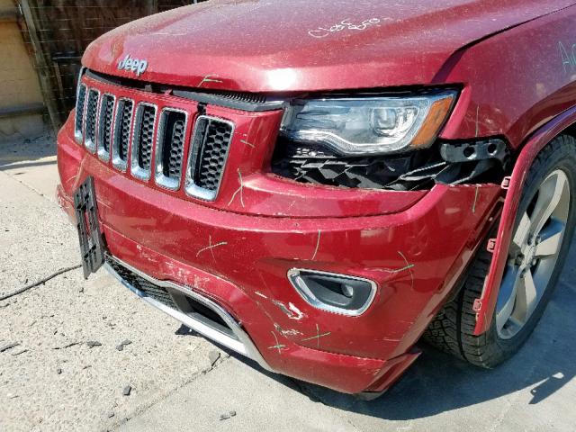 1C4RJFCG4EC247026 - 2014 JEEP GRAND CHER RED photo 9