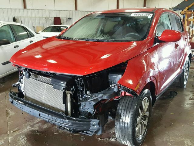 KNDPB3ACXF7770130 - 2015 KIA SPORTAGE L RED photo 2