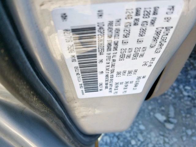 1D4GP25363B225544 - 2003 DODGE CARAVAN SE SILVER photo 10