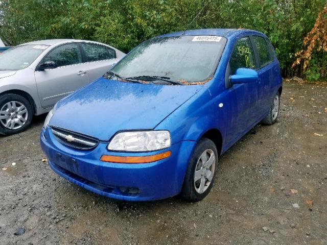 KL1TD66626B679371 - 2006 CHEVROLET AVEO BASE ლურჯი ფოტო 2