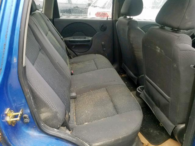 KL1TD66626B679371 - 2006 CHEVROLET AVEO BASE ლურჯი ფოტო 6