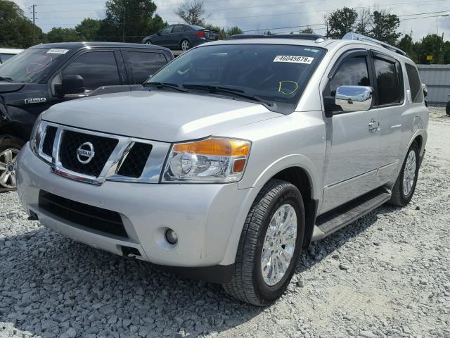 5N1BA0NF8FN600694 - 2015 NISSAN ARMADA PLA SILVER photo 2