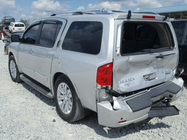 5N1BA0NF8FN600694 - 2015 NISSAN ARMADA PLA SILVER photo 3