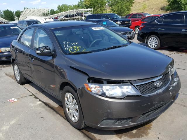 KNAFU4A29A5824585 - 2010 KIA FORTE EX CHARCOAL photo 1