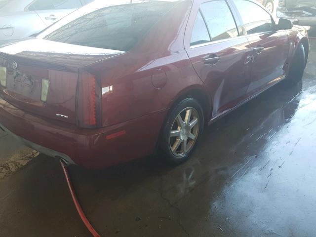 1G6DC67A860194542 - 2006 CADILLAC STS BURGUNDY photo 4