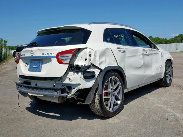 WDDTG5CB5GJ197020 - 2016 MERCEDES-BENZ GLA 45 AMG WHITE photo 4