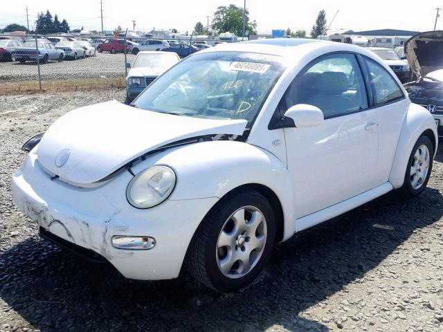 3VWCK21C52M445942 - 2002 VOLKSWAGEN NEW BEETLE 白色 照片 2