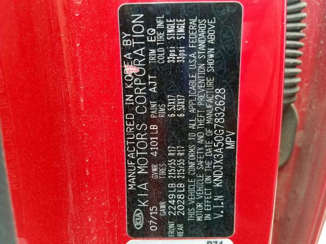 KNDJX3A50G7832628 - 2016 KIA SOUL ! Qırmızı foto 10